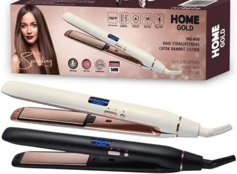 Professional Salon Quality Hair Straightener HG-808 White Black