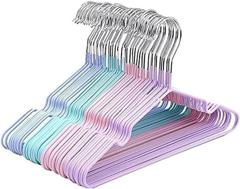10pcs Clothes Hanger 40 * 20cm Household Non-slip Metal Drying Rack for Adult (2, multicolor)