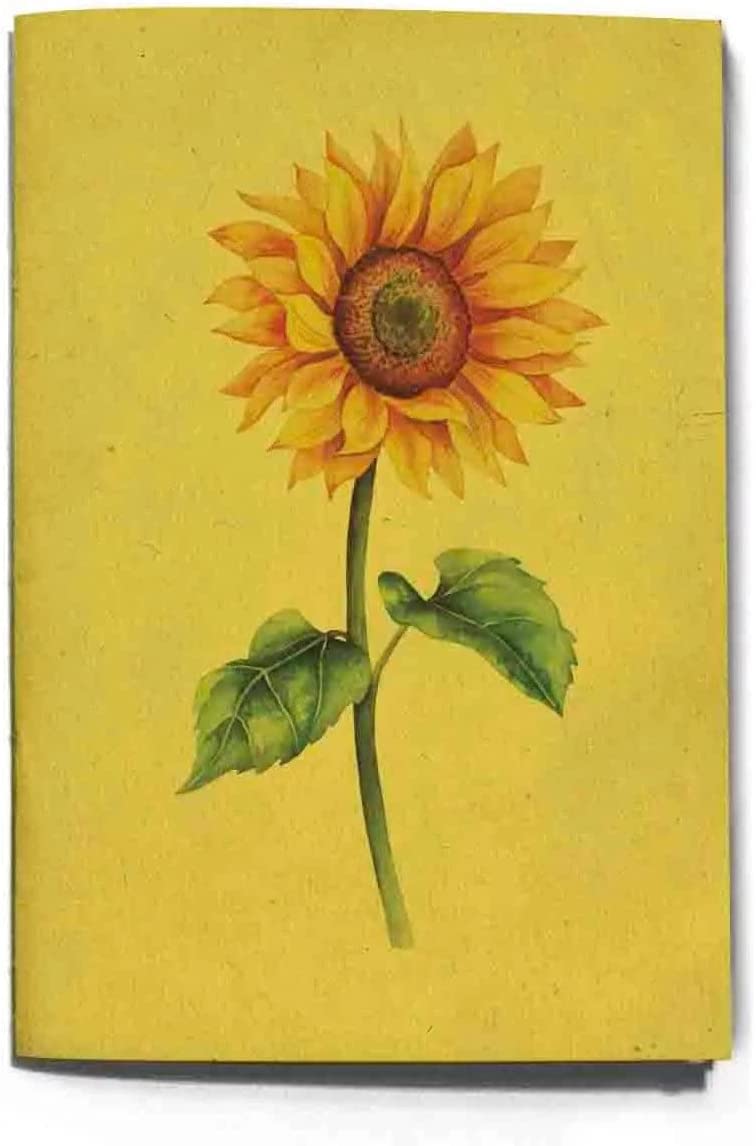A5 sketchbook for drawing, sunflower 1