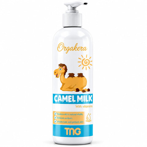 Orgakera Camel Milk Lotion 125ml - Hydrating Body Lotion for Dry Skin, Skin Brightening, Softness & Daily Moisturizing Care