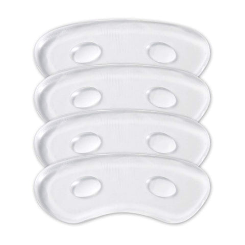 4Pairs(8PCS) Transparent Invisible Silicone Gel High Heel Stick-on Shoe Heel Pad Anti-Slip Shoe Cushions Stickers Anti-Friction Soft Footwear Inserts Liners for Foot Care Heel Protection