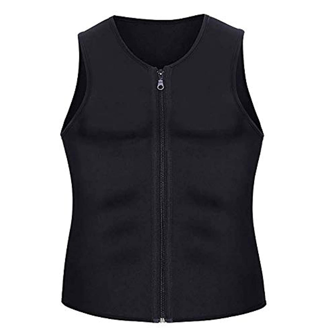 Men Waist Trainer Vest for Weightloss Hot Neoprene Corset Body Shaper Zipper Sauna Tank Top Workout Shirt S