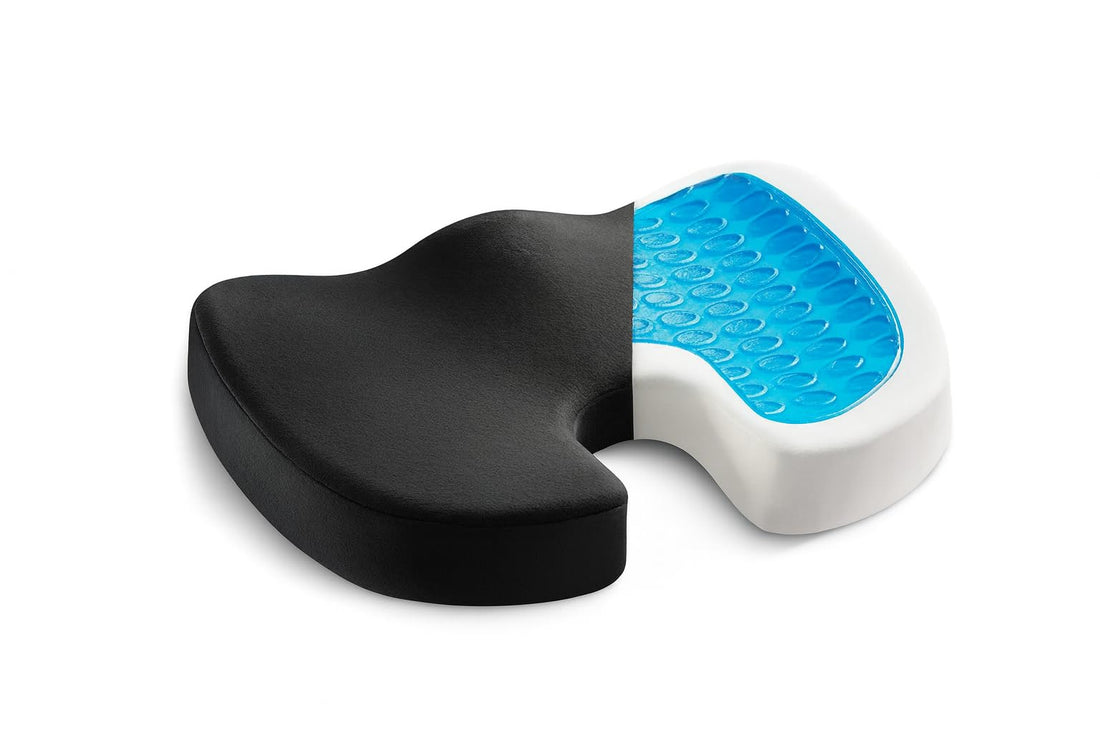 U-Gel Memory Foam Sitting Chair – Medical Seat for Hemorrhoid, Fistula, Coccyx Pain Relief – Max Comfort, Black