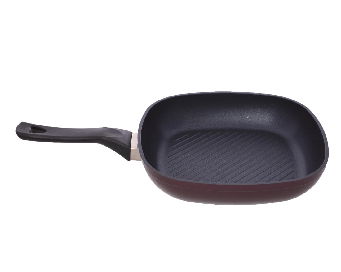 Saflon non-Stick Coating Red Grill, 28 CM