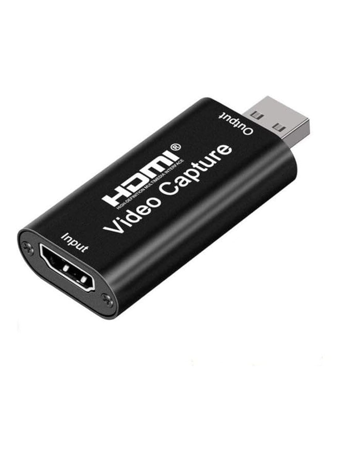 HDMI Video Capture Stick Full HD 1080P USB 2.0 for Live Streaming Sharing - Black