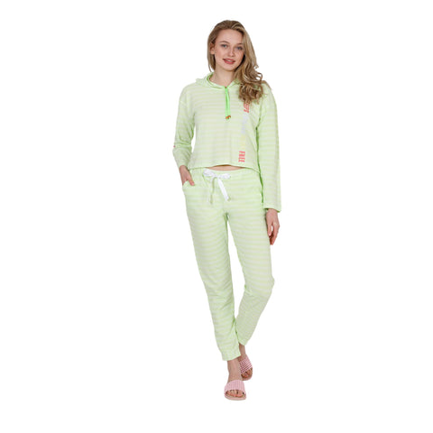 Womens Cotton Pajama Set with Pants | Summer Long Sleeves Striped 2 Piece Casual Short Lounge Set S-3XL | Embroidered Multi Colored Simple and Unique Pajamas for Women