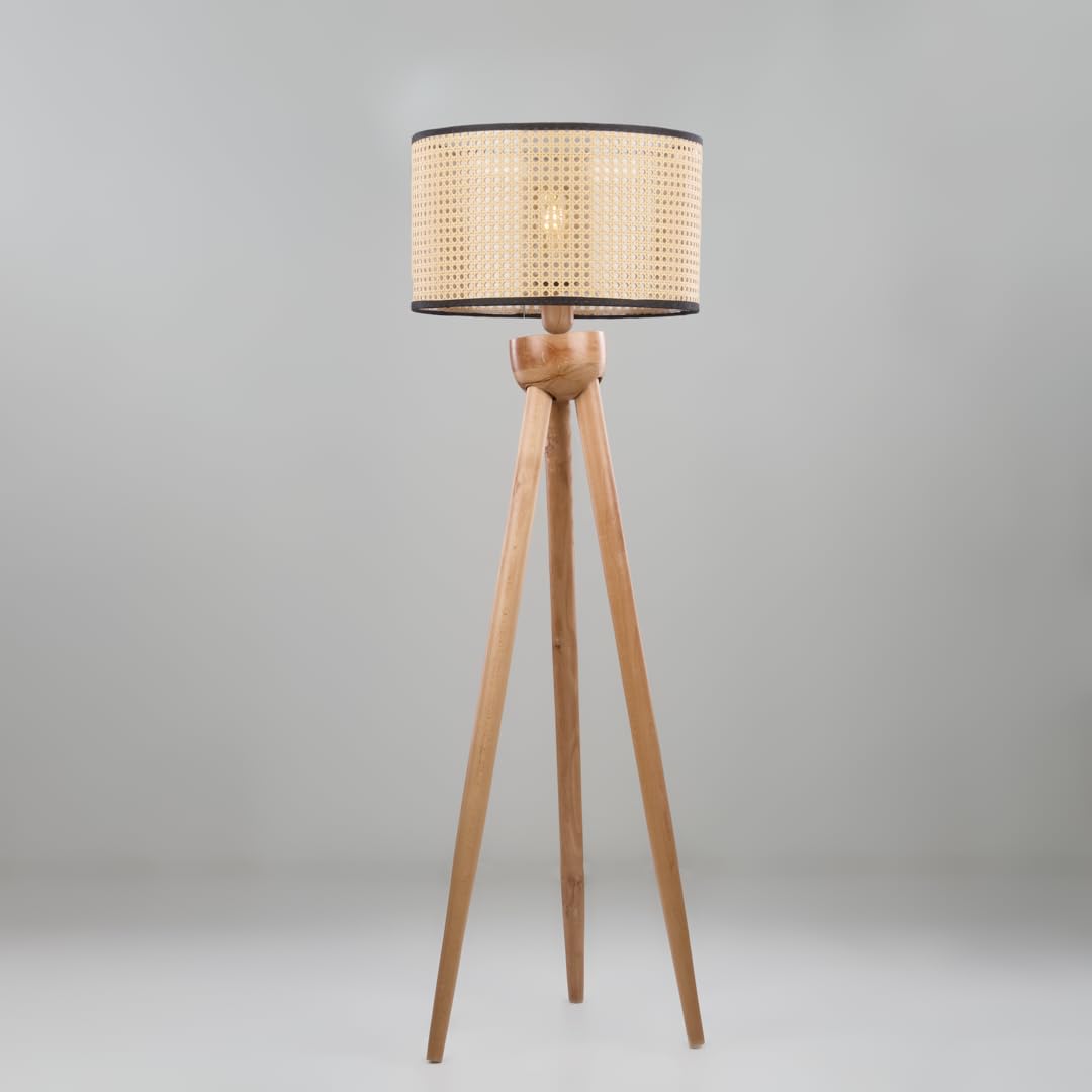 Nagafa Shop WFKN-4 Modern Floor Lamp, Beige