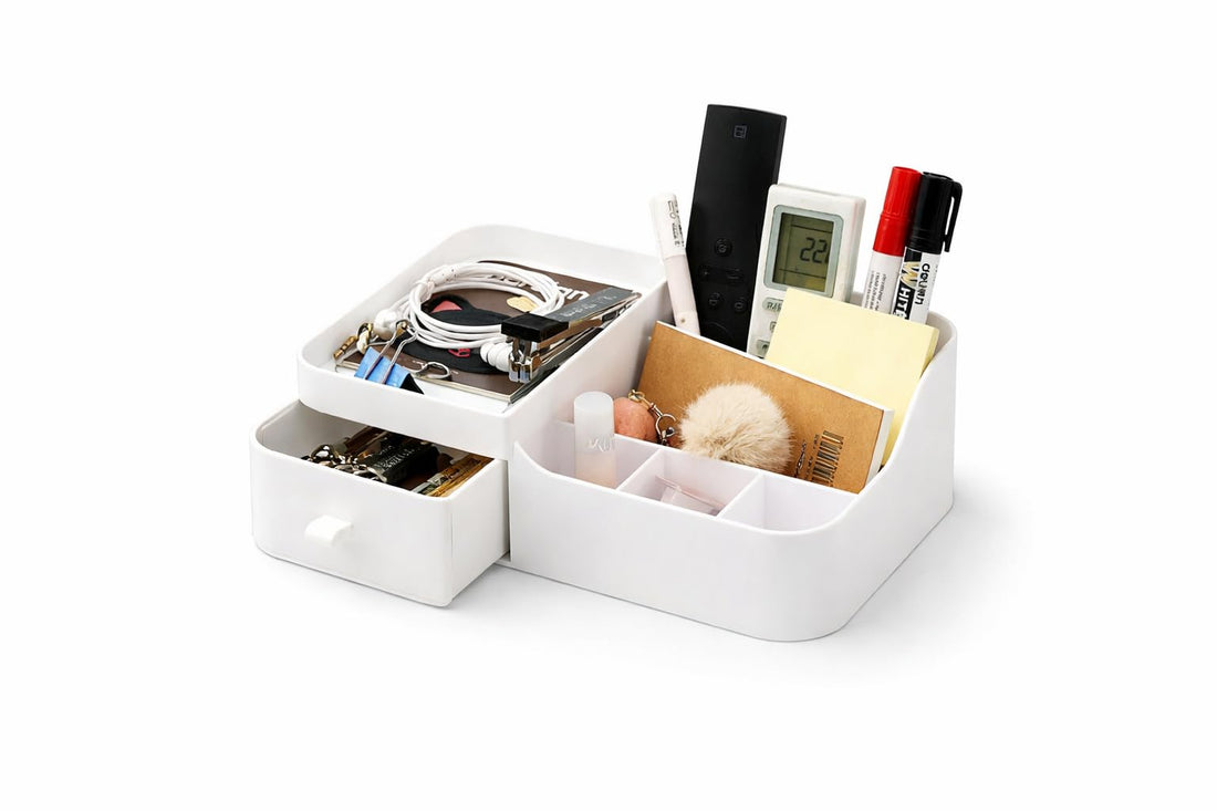 Beauty Organizer for Makeup & Skincare, Multi-Use Cosmetic Storage Box for Lipsticks, Brushes, Jewelry & Accessories, Compact and Stylish Vanity Solution