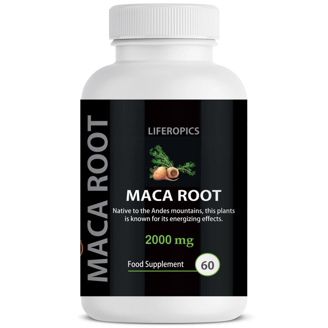 Maca Root 2000ml Urinary System Health Immune Support Reproductive Health Men Prostate Support 60 Capsules