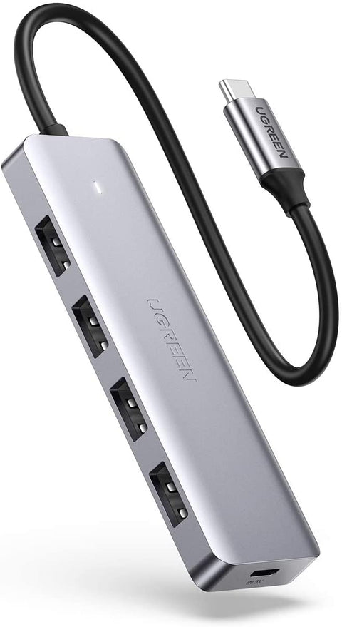 UGREEN Hub 4 Ports USB Type C to USB 3.0 Hub Adapter with Charging Port for MacBook Pro iMac Samsung Galaxy Note 10 S10 S9 LG Google Chromebook Pixelbook Dell XPS Oculus Rift