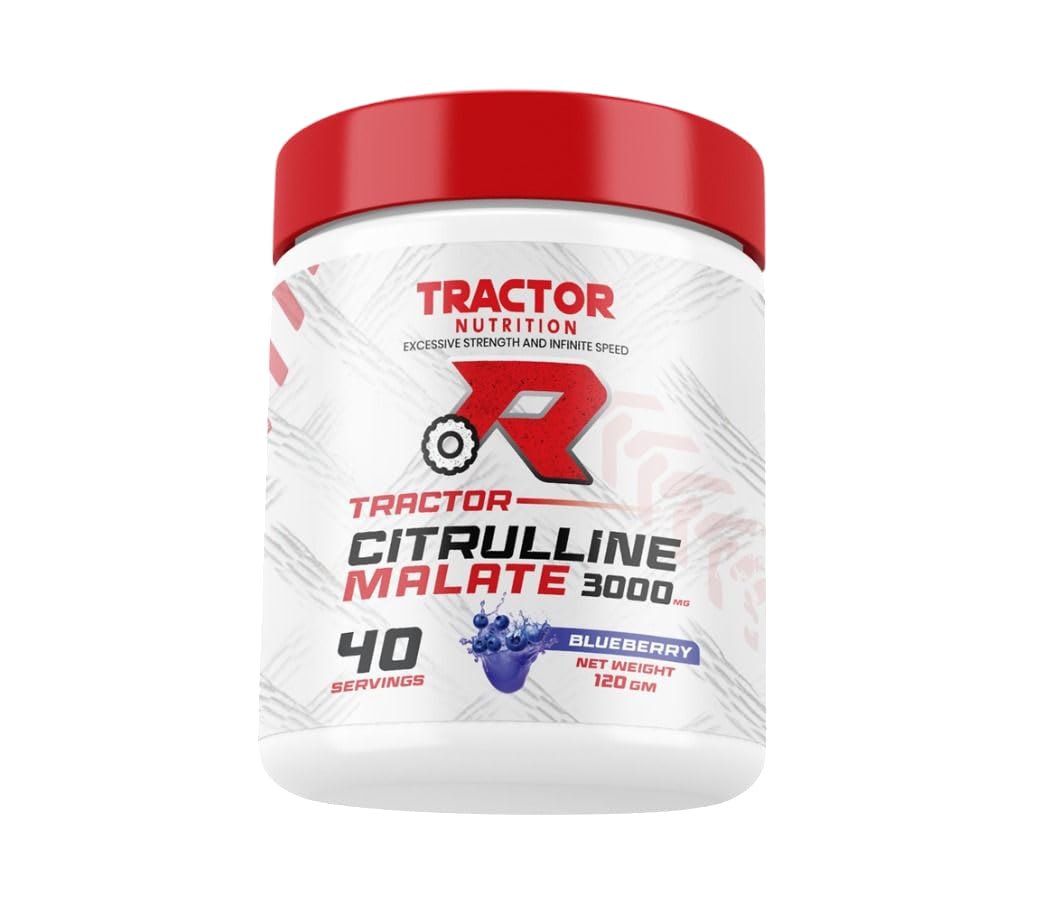 Citrulline Malate 3000mg – Blueberry Flavor – 40 Servings | Performance & Endurance Pre-Workout Powder