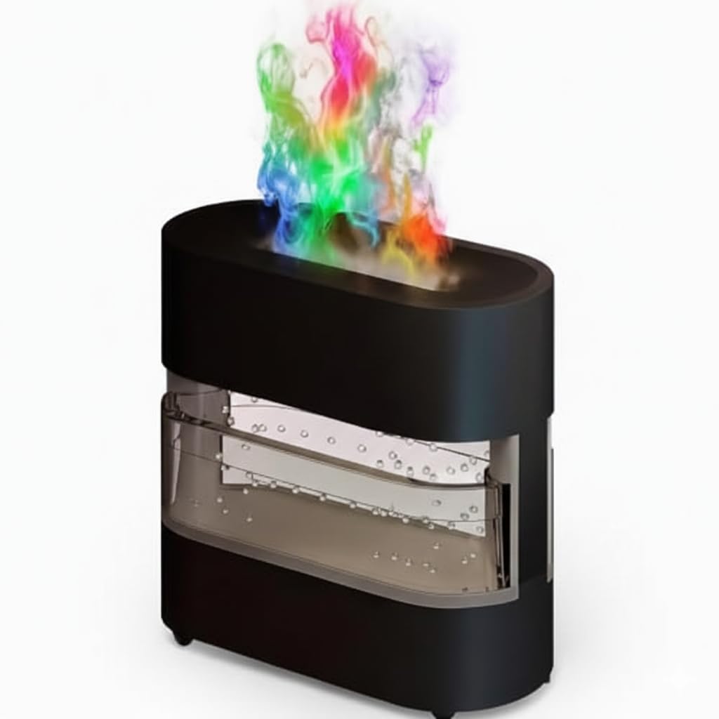 Home Care EL-752 Fire Effect Aroma Diffuser, Plastic, Air Freshener, Home Use