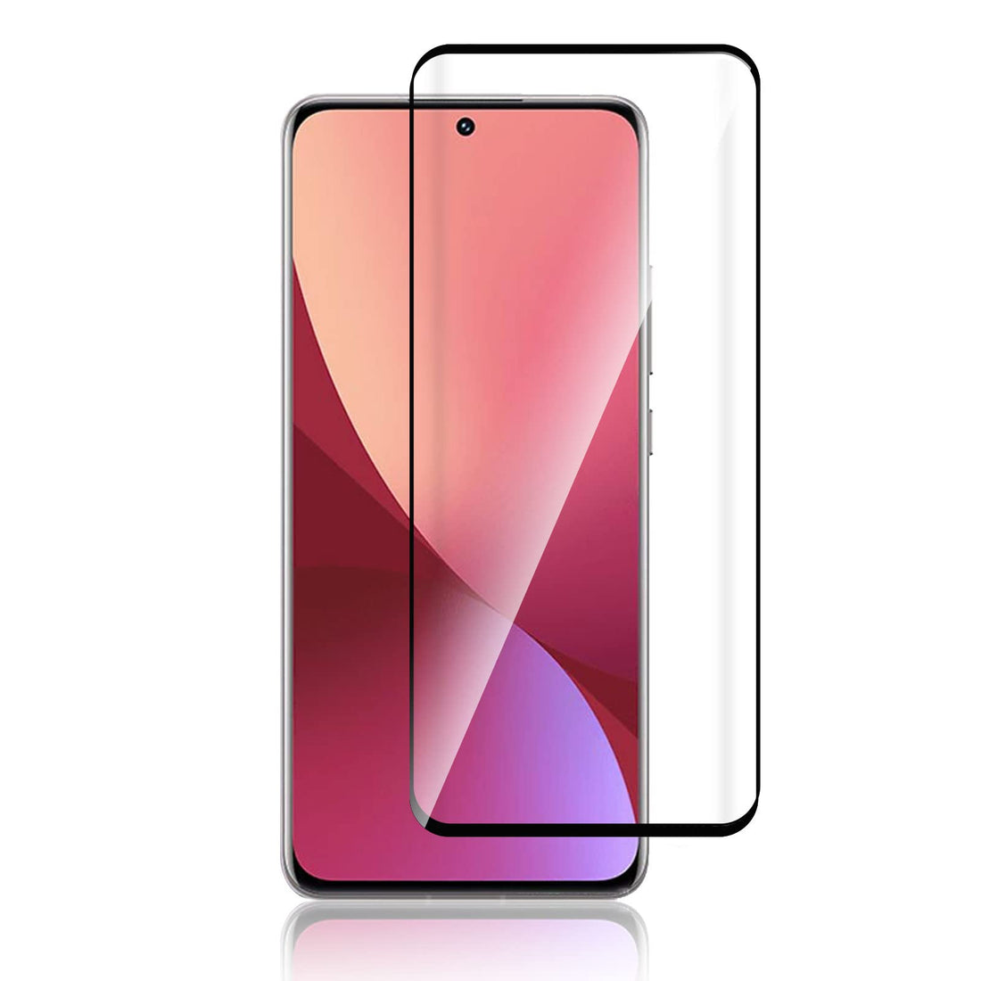 Screen Protector Compatible with Xiaomi Mi 12 Pro Screen Protector, 3D [9H Hardness] [Scratch-Resistant] Tempered Film Screen Protector Film for Xiaomi Mi 12 Pro - Transparent