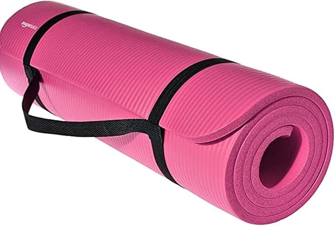 Yoga Mat Fitness Max 10mm Pink 123321-55