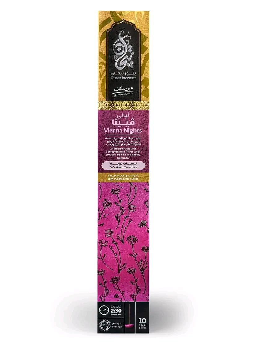 Incense Sticks (2.5 Hours, Vienna Nights, 19 cm, 1 Stick, Pack of 1)