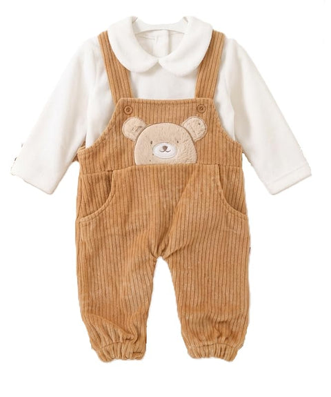 BABY Velvet 2 PCs Jumbsuit with Tshirt - 600