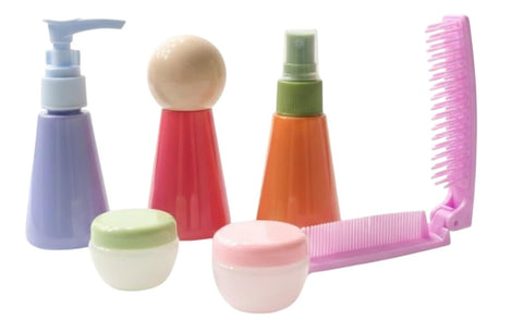 (5pcs) Travel Bottles for Toiletries - Travel Essentials & Accessories Toiletry Kit for Women & Men - Travelling Empty Small Containers Organizer for Lotion, Shampoo, Oil Etc