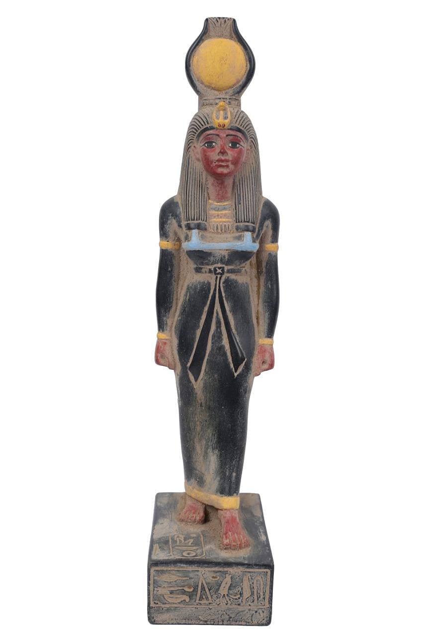 statue of Egyption antique art Goddess Isis heavy stone made in Egypt