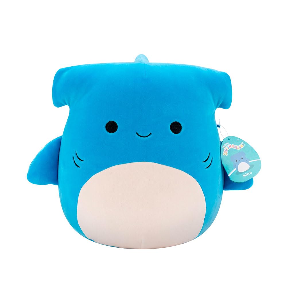 Plush Shark Toy, 30cm Nitro Hammerhead by Squishmallows