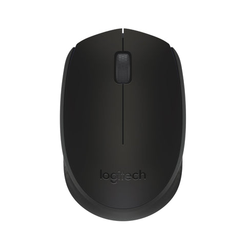 Logitech M170 Wireless Mouse for PC, Mac, Laptop, 2.4 GHz with USB Mini Receiver, Optical Tracking, 12-Months Battery Life, Ambidextrous - Black