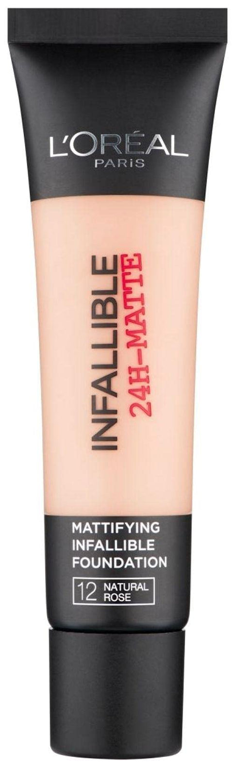 L'Oreal Paris Infallible 24H Matte Foundation 12 Natural Rose, 35ml