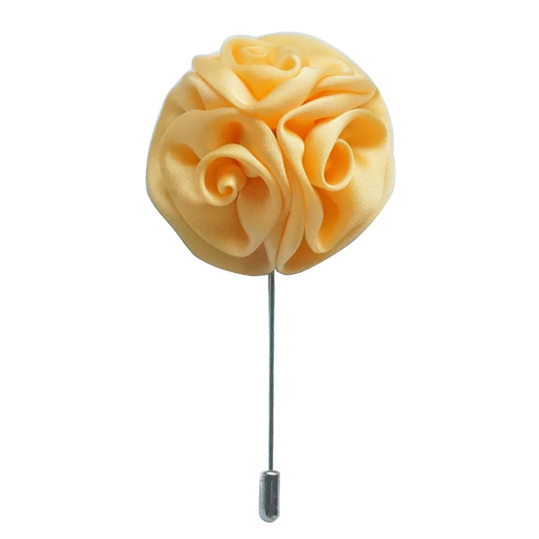 Sunny Home Men's Rose Floral Lapel Stick Handmade Boutonniere Lapel Flower for Suit, 2.36inch, Linen, no gemstone