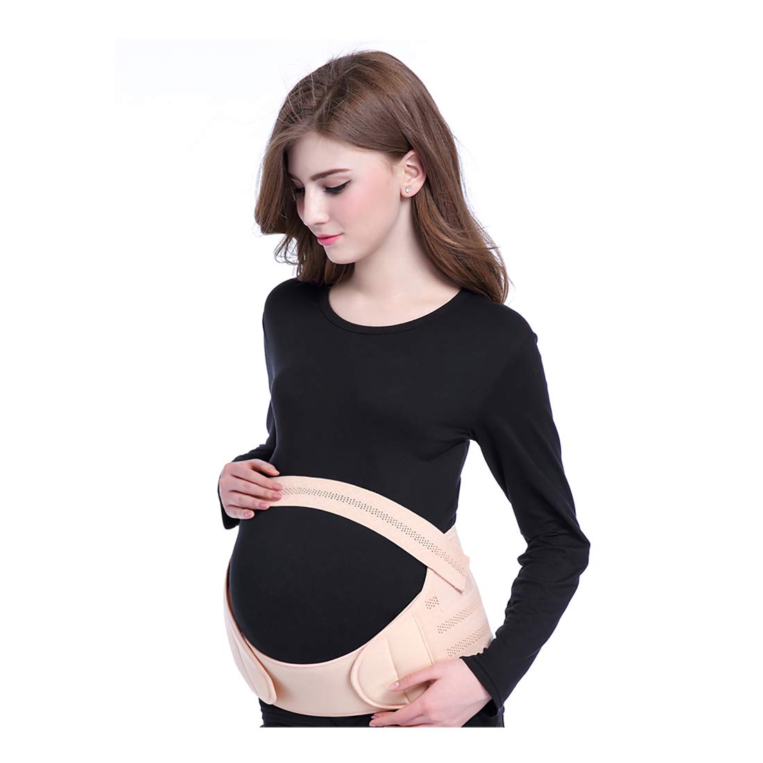 fasafii Maternity Belt Pregnancy Support Belt Maternity Support Belt Pregnancy Belt, Cradle for Baby - Breathable Lower Back and Pelvic Support,Abdomen Belly Back Bump Brace Strap M-XXL Available