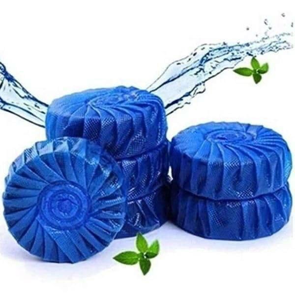 Blue River Toilet Cleaning Tablets – 10 Pack Individually Wrapped Disinfectant & Deodorizing Tablets – Powerful Deep Cleaning, Anti-Bacterial & Stain Removal – Imported High Quality Bathroom Freshene