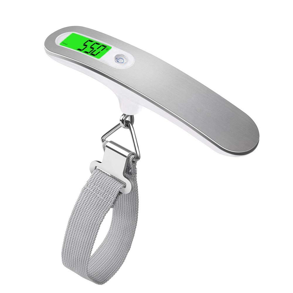 S2C Digital Luggage Scale - High Precision Backlight Hanging Scale for Suitcases, Portable, MAX 110lb/50kg - Travel Accessories and Gifts