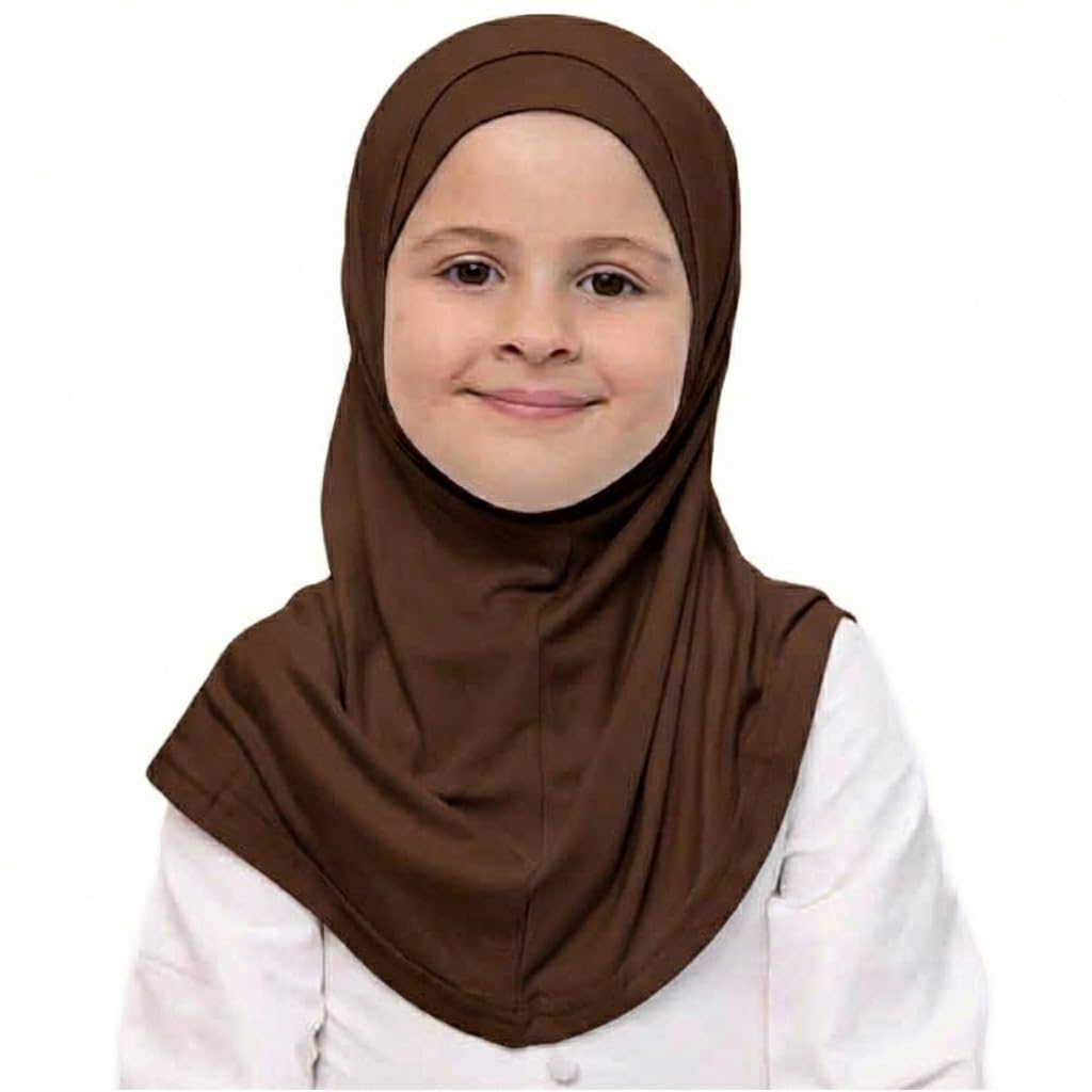 Syrian Hijab for Kids 2 Pieces, Cotton, Slip On