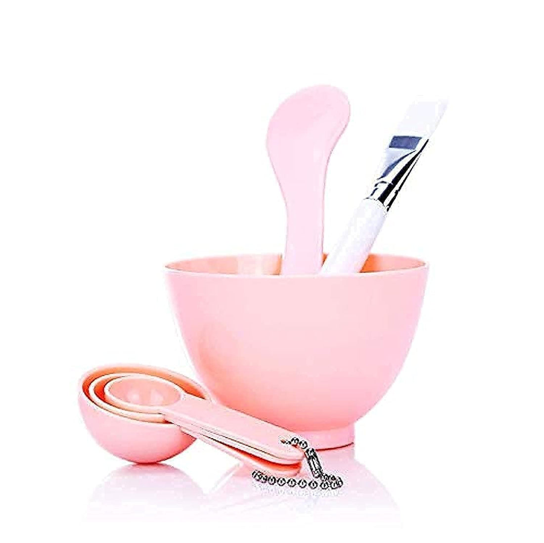 Mask Bowl Set Six-piece Mask Brush Bar DIY Mask Beauty Tools - Pink
