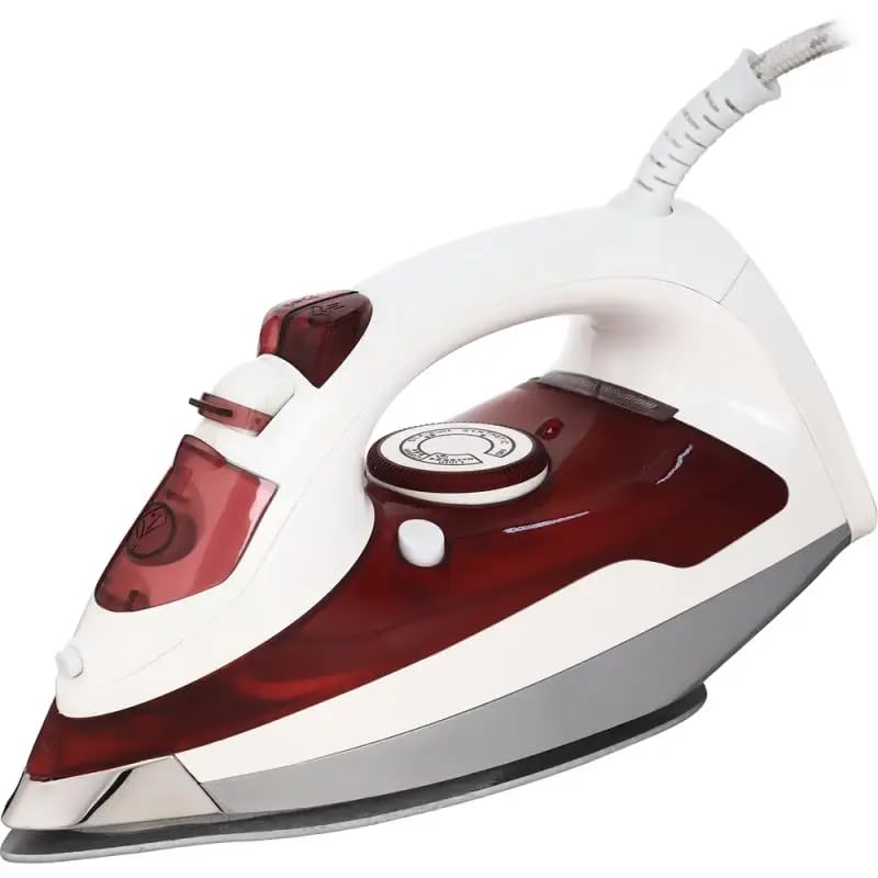 ATA Steam Iron 2200 Watt Red White HJ-8030B