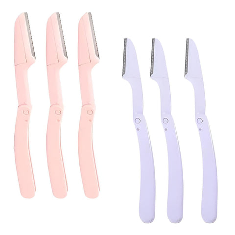 Precision Facial Razors - Professional Facial Razor for Removing Excess Hair and Eyebrow Shaping, Perfect for Men and Women, Suitable for All Skin Types Without Irritation or Cuts (6 Pack)