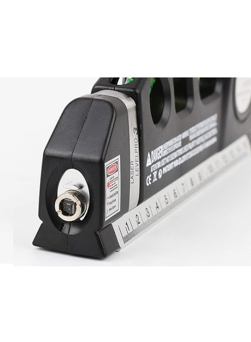 Laser Leveling Device with Spirit Level and Metal Meter