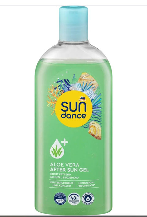 SUNDANCE After Sun Gel Aloe Vera, 300 ml,Skin-soothing due to the high proportion of organic aloe vera,Provides intensive moisture