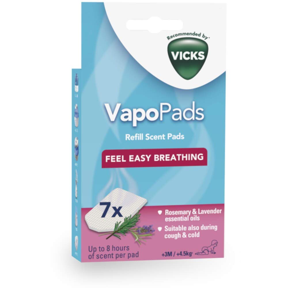Vicks Paediatric Vapopads 7 Scented Refills Rosemary Lavender