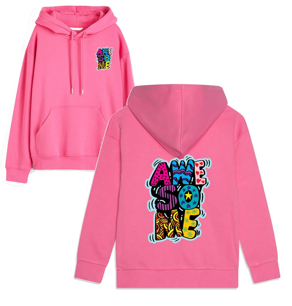 HOODIE AWE SO ME (PINK) SIZE 2 X LARGE