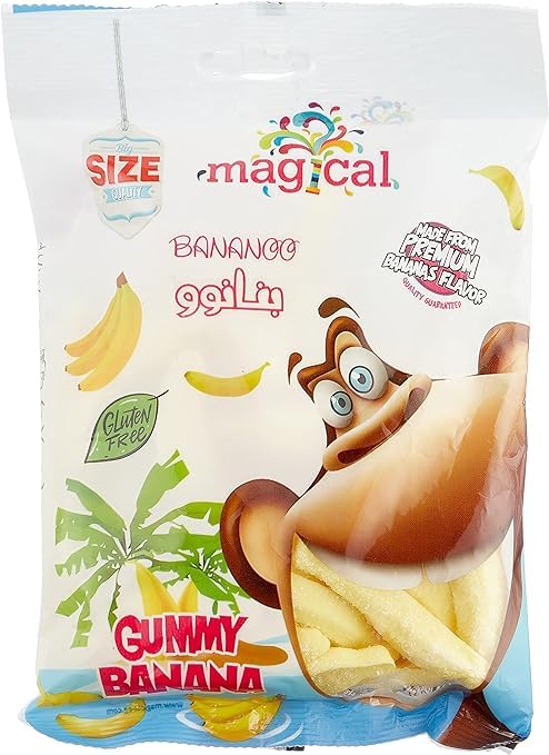 Magical Gummy Candy, Banana Flavor, 80g