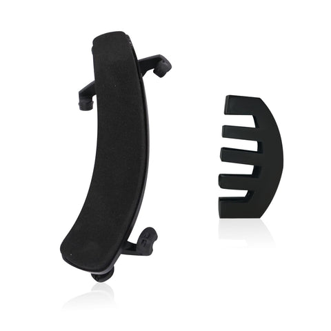 1 x Black Violin Shoulder Support, Universal for 4/4 and 3/4, Violin Accessory
