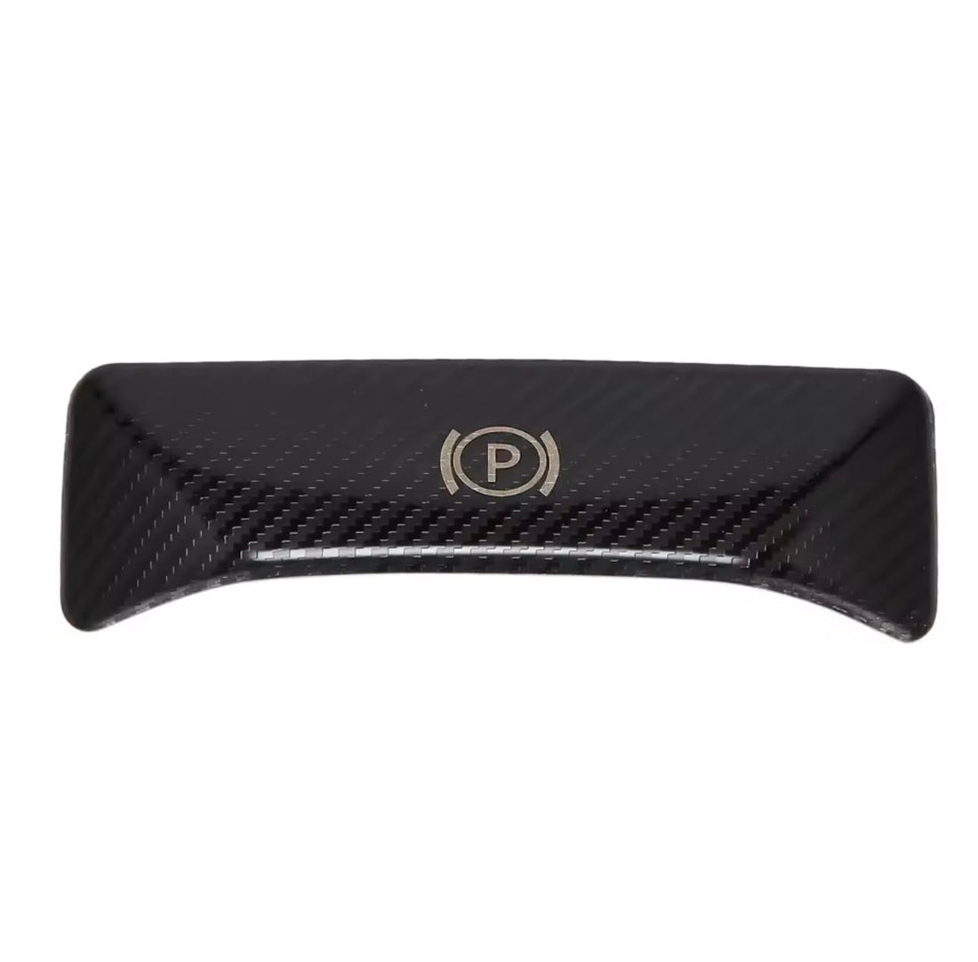 For Mercedes Benz C Class W204 2008 2009 2010-2014 Car Carbon Fiber texture Center Control P Button Brake Switch Cover Trim