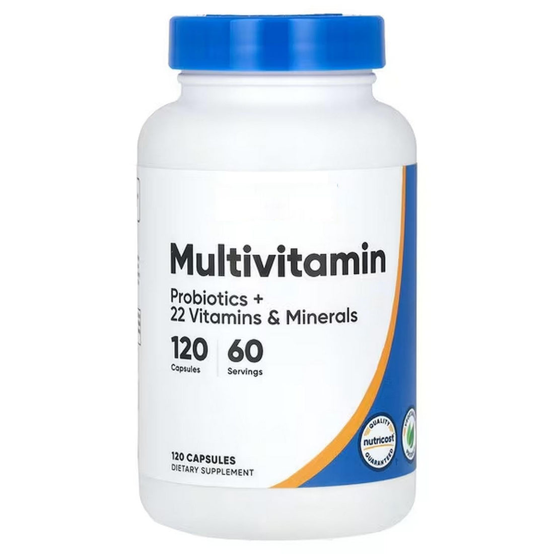 Multivitamins Probiotics 22 Vitamins 120 Capsules, with Practical Pill Box, Laboratory Tested, Gluten Free, Soy Free, Vegetarian
