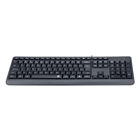 Redragon BK-7092 Office Keyboard - Wired USB - English & Arabic - Black