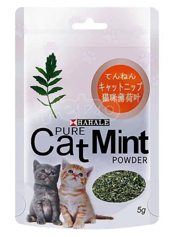HAHALE Pure Cat Mint Powder, Natural Catnip for Cats, 5g