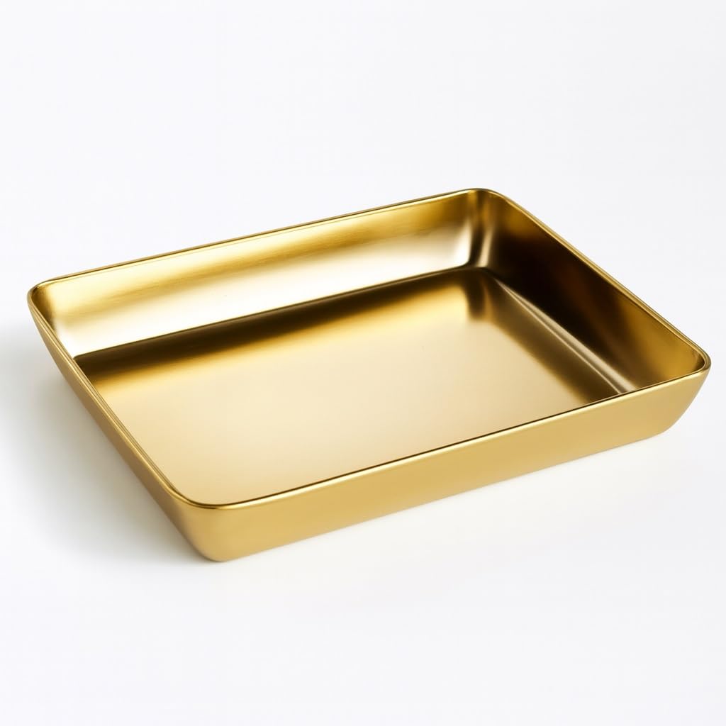 Home Care DD-326 35x28cm Gold Tajine Dish Spacious Kitchen Cooking Essential, Pack of 1 - Gold