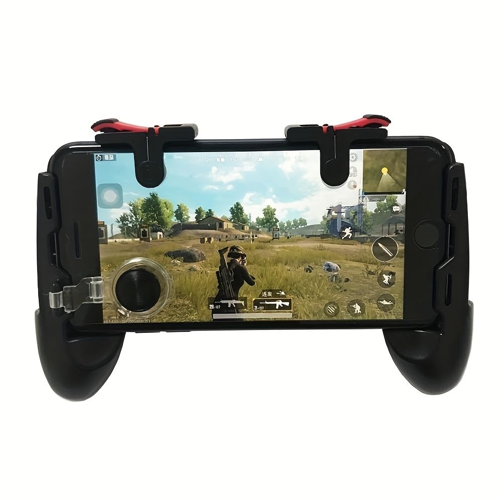 mysouq | Mobile Gaming Trigger Joystick Set with Finger Sleeves, 4 Pieces, ABS, No Battery Required, Sweat-Proof, for Enhanced Shooting Accuracy
