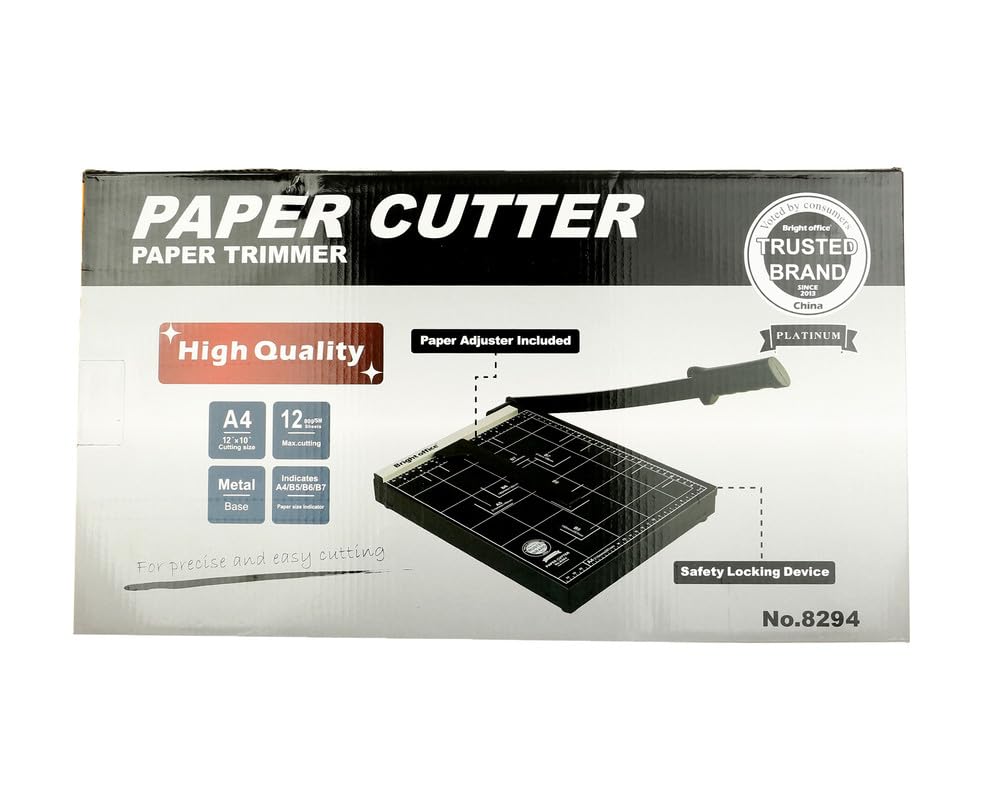 3A Manual Paper Shredder A4 - Black 8294