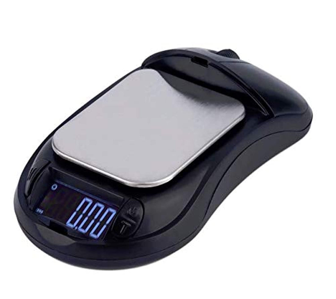 500g / 0.01 LCD electronic Digital Pocket Jewelry Gold Diamond weighing Scale Gram balances mouse Scales - Black