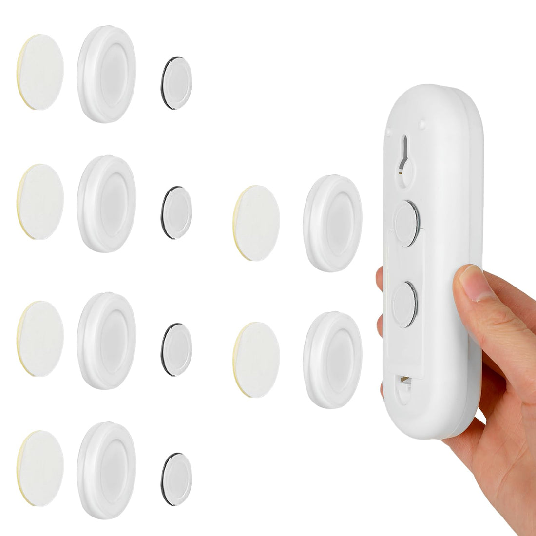 Dimeho Magnetic Remote Control Holder Wall Mount 6 Pieces Self-Adhesive Remote Control Organizer Storage for Home and Office
