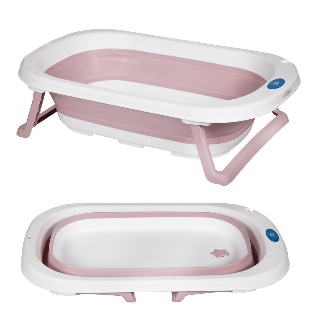 Mee Mee Foldable Baby Bath Tub for Newborns and Infants 0-2 Years | 3 Adjustable Positions, Anti-Skid Base | BPA Free | Newborn Baby Folding Bathing Tub for Girls & Boys, Easy to Store (Pink)