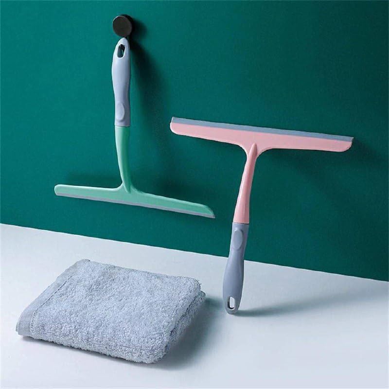 Glass Squeegee - 24cm Rubber Blade, Streak-Free, Multipurpose Cleaning for Home & Car